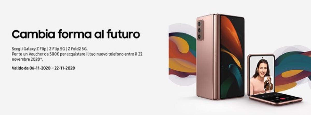 Compra Galaxy Z Fold2 5G e Z Flip con 500 euro di sconto - 