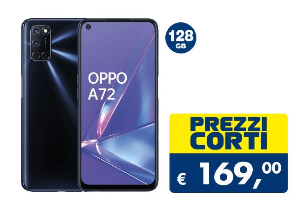 OFFERTA OPPO A72 a 169 euro da Esselunga - 
