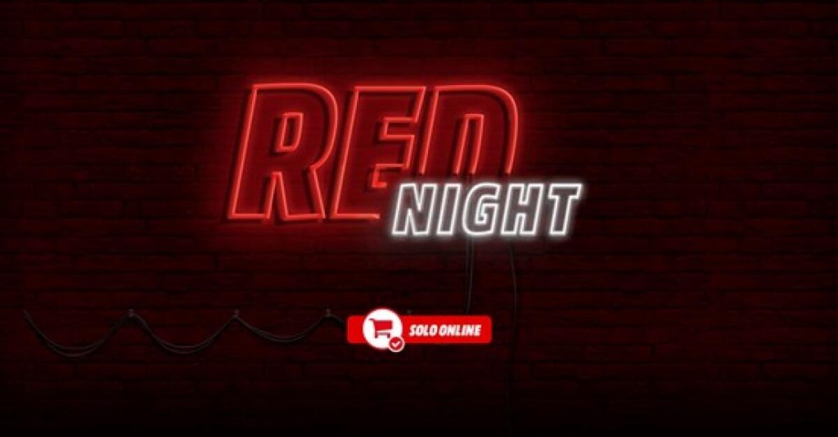 Mediaworld Red Night 15-16 Febbraio: Scopri Le Offerte Super Fino Alle 9 Di Mattina! - 