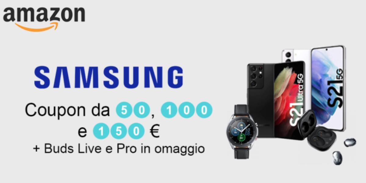Fino a 150 € di sconto su Galaxy S21 e Watch e cuffie in REGALO - 