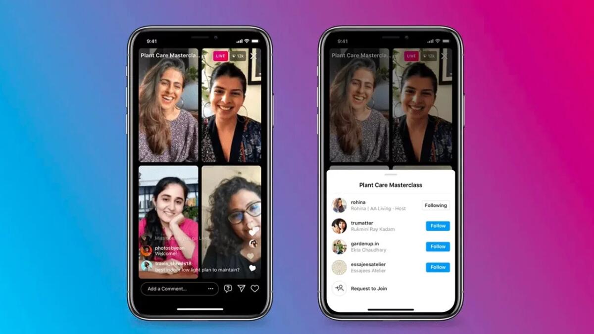 Come fare diretta Instagram con quattro persone - 