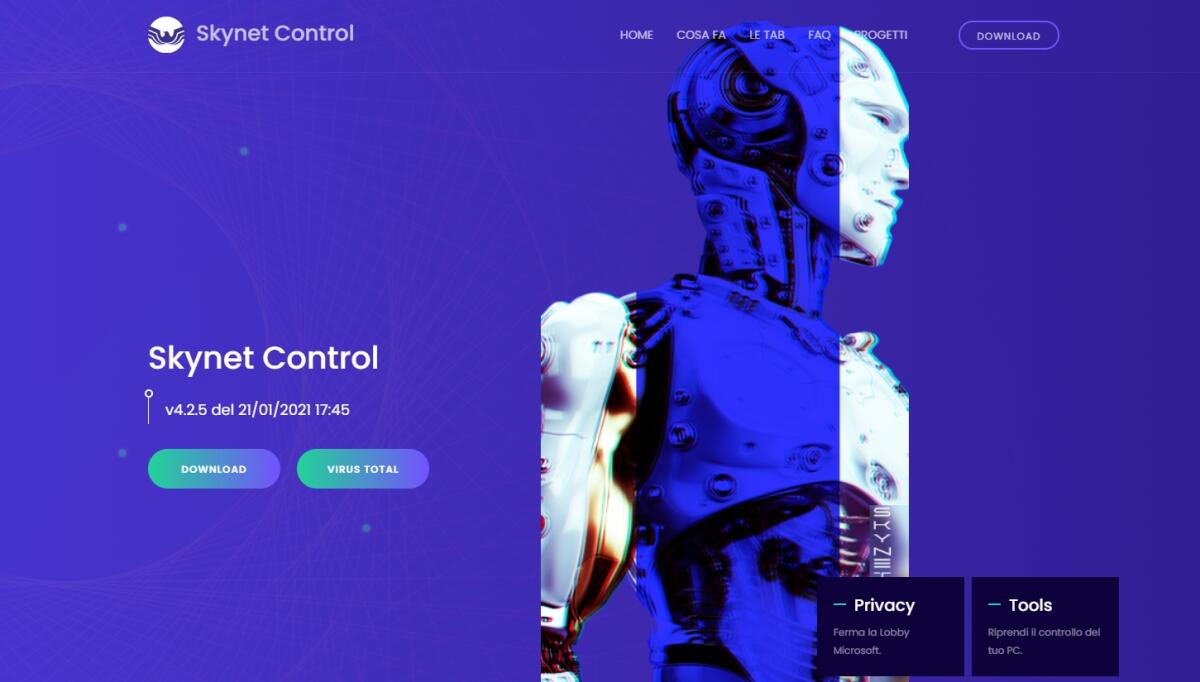 Skynet Control: proteggi la tua privacy se usi Windows - 
