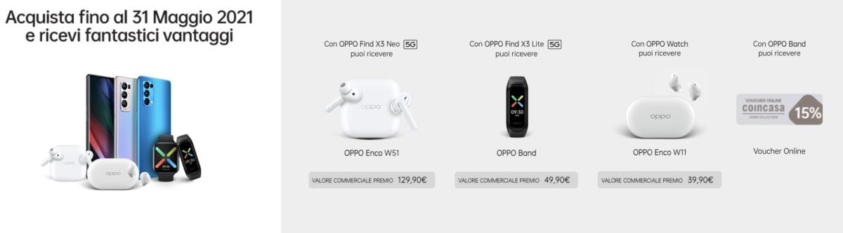 OPPO: ecco le nuove promo di Maggio 2021 per i clienti - 