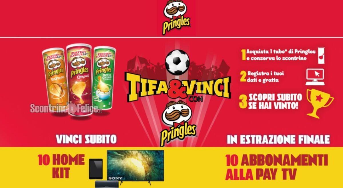 Concorso Pringles: vinci Smart TV, iPad Mini e abbonamenti PayTV | Come Partecipare - 