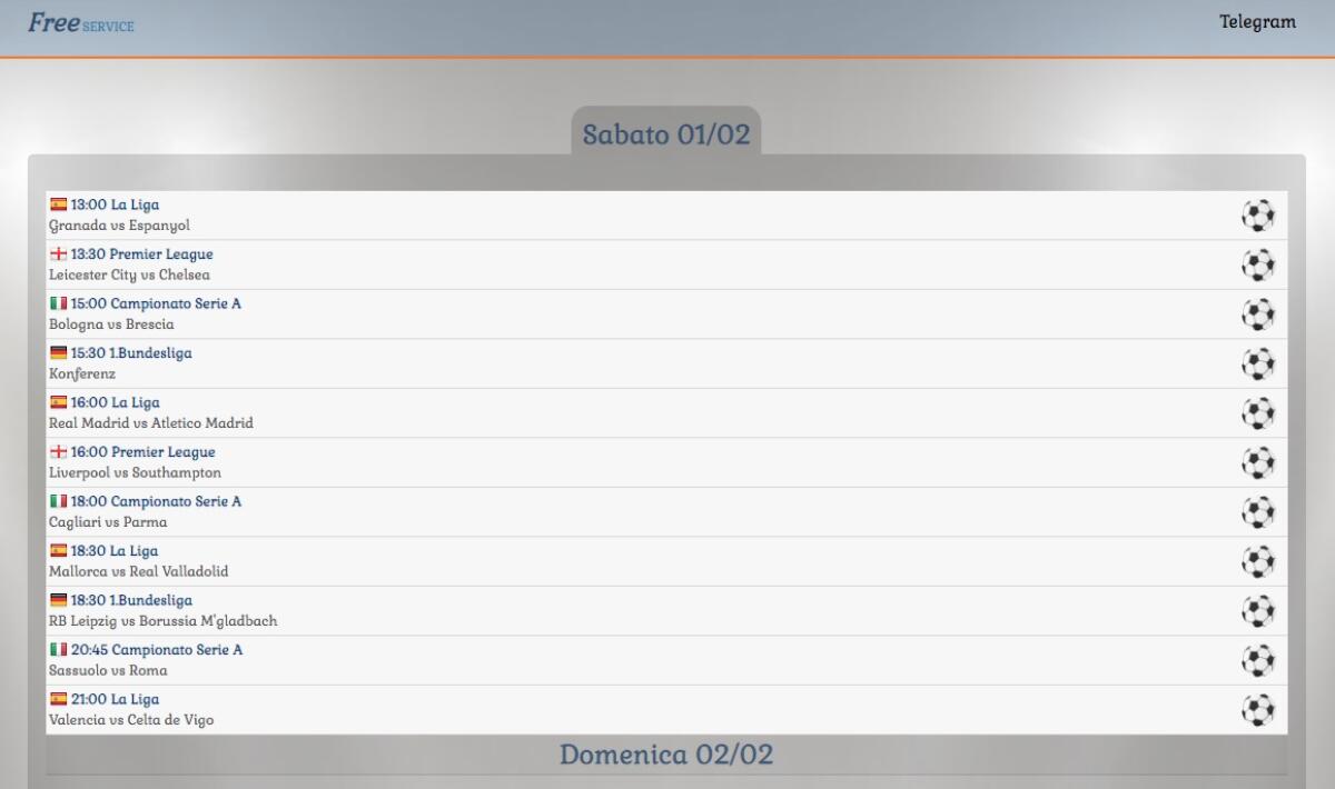 Premiersport diventa Freeservice | Partite Streaming Gratis - 