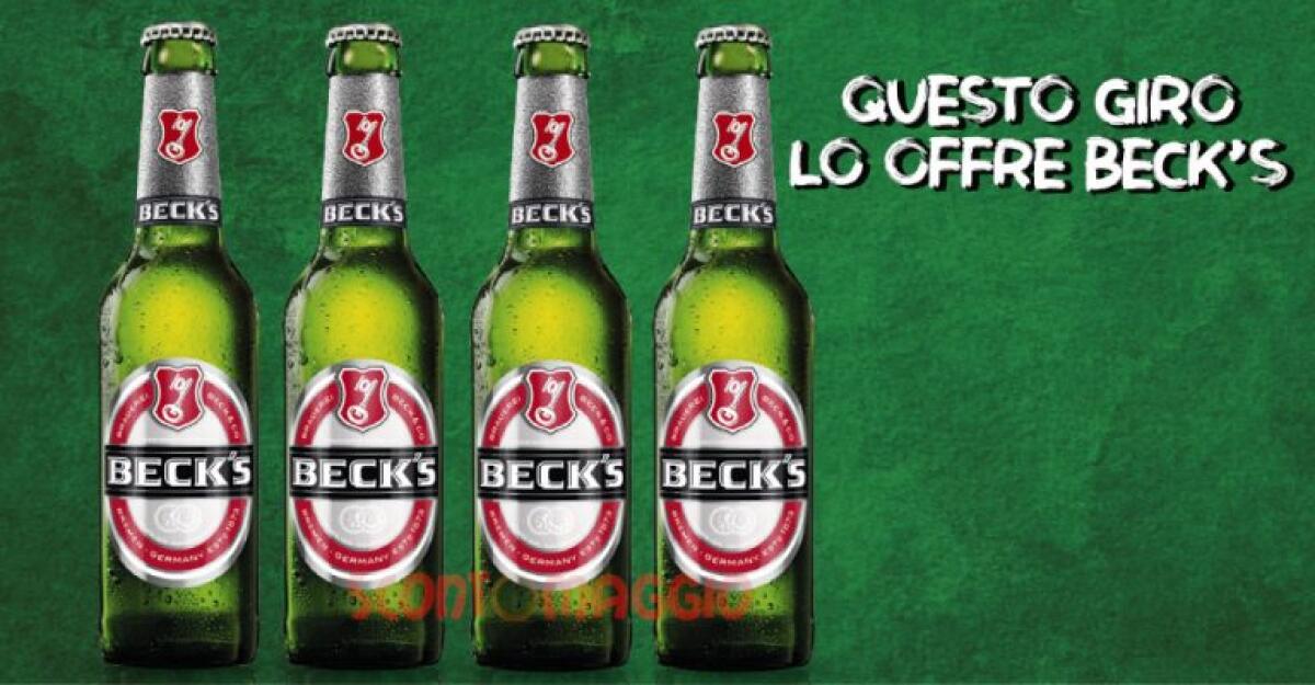 Cashback Beck’s: Ottieni Rimborso 10 euro | ECCO COME - 