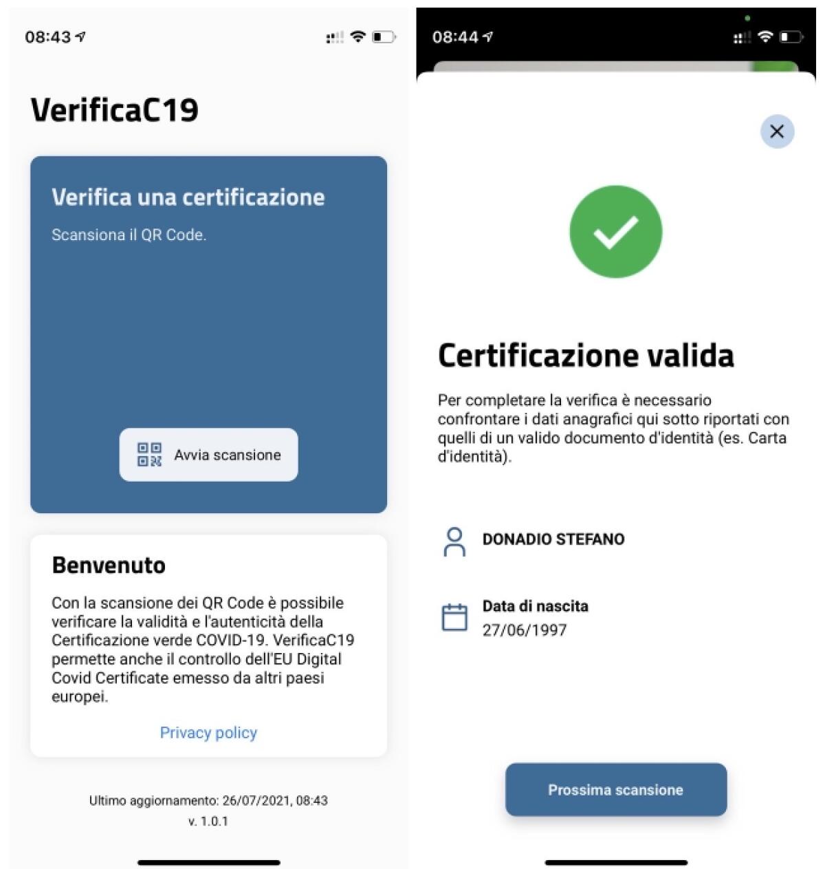 Scarica l'app per controllare e verificare il Green Pass | iPhone e Android - 