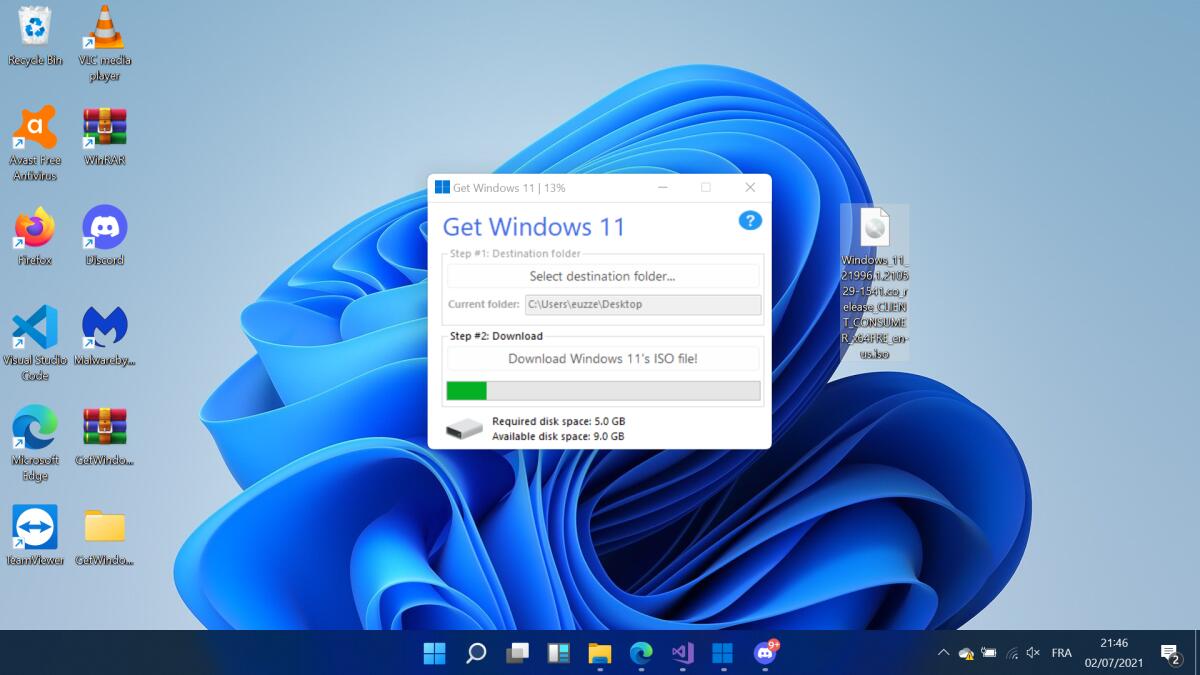 Download ISO Windows 11 con Get Windows 11 - 