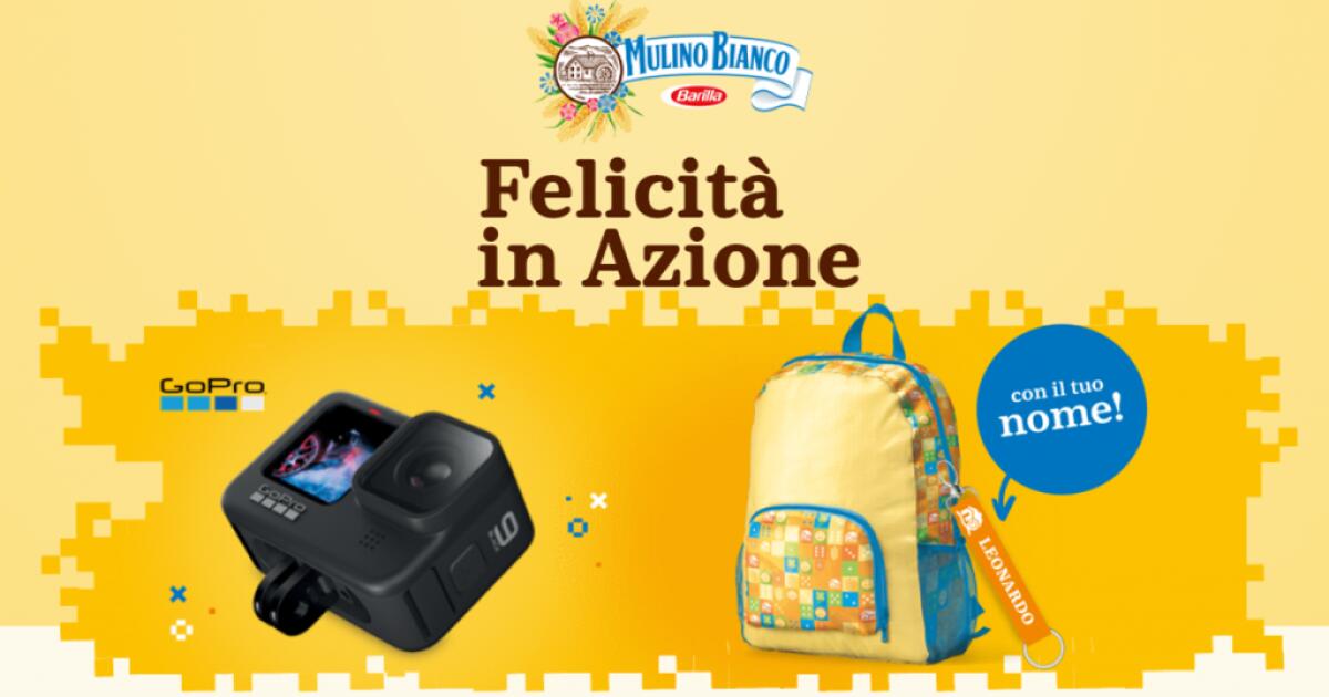 Concorso Mulino Bianco: vinci ogni giorno una GoPro Hero 9 | Come Partecipare - 