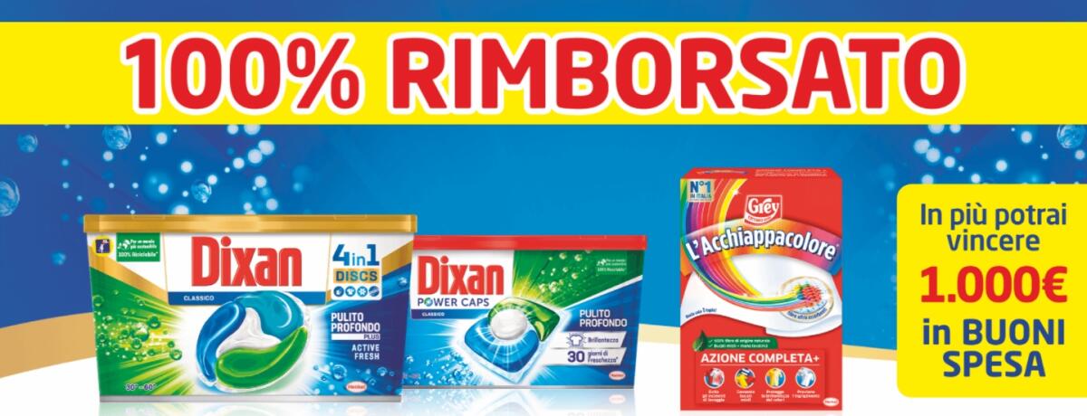 Cashback Dixan e L’Acchiappacolore: Ottieni Rimborso 20 euro | ECCO COME - 