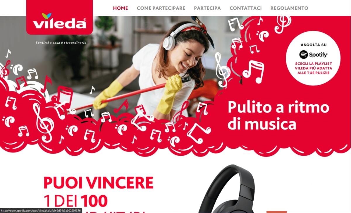 Concorso Vileda: vinci 100 kit sound JBL (casse e cuffie) | Come Partecipare - 