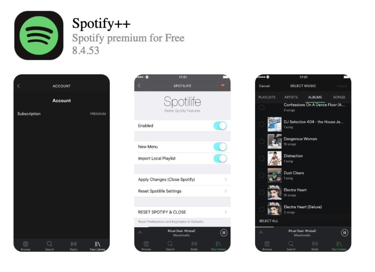 Come installare Spotify++ su iPhone, iPod, iPad - FUNZIONA! - 