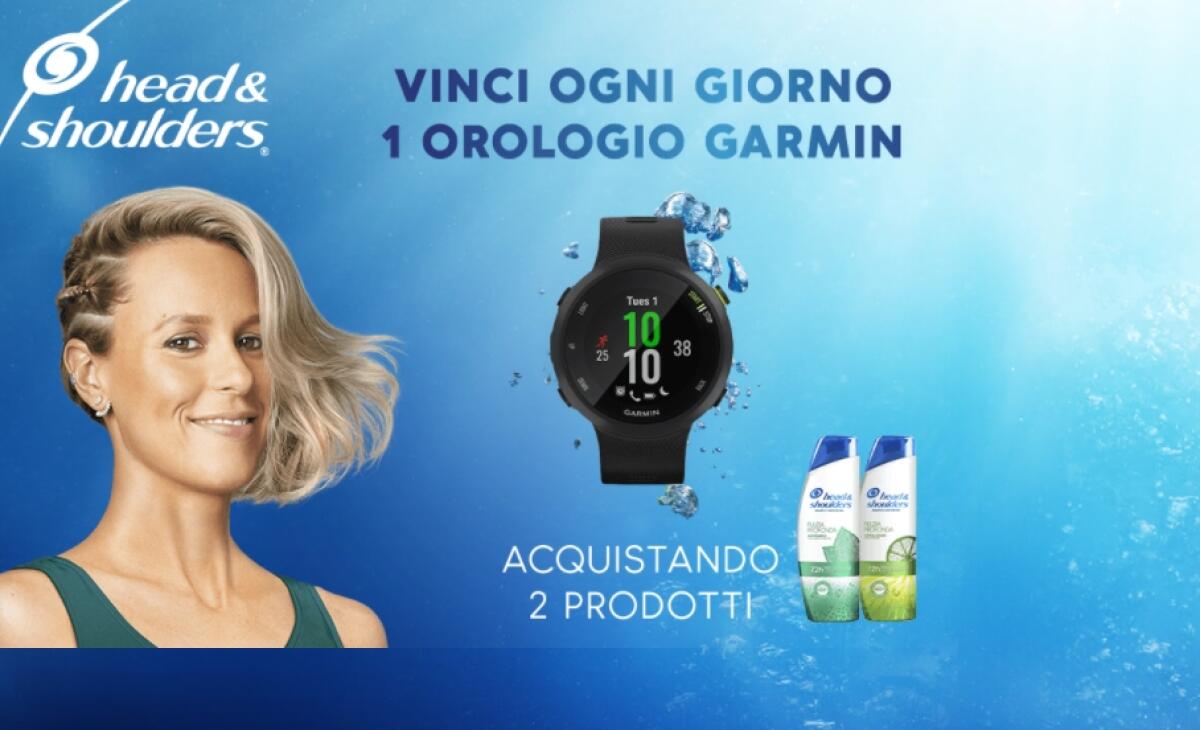 Concorso Head&Shoulders: vinci 91 smartwatch Forerunner Garmin | Come Partecipare - 