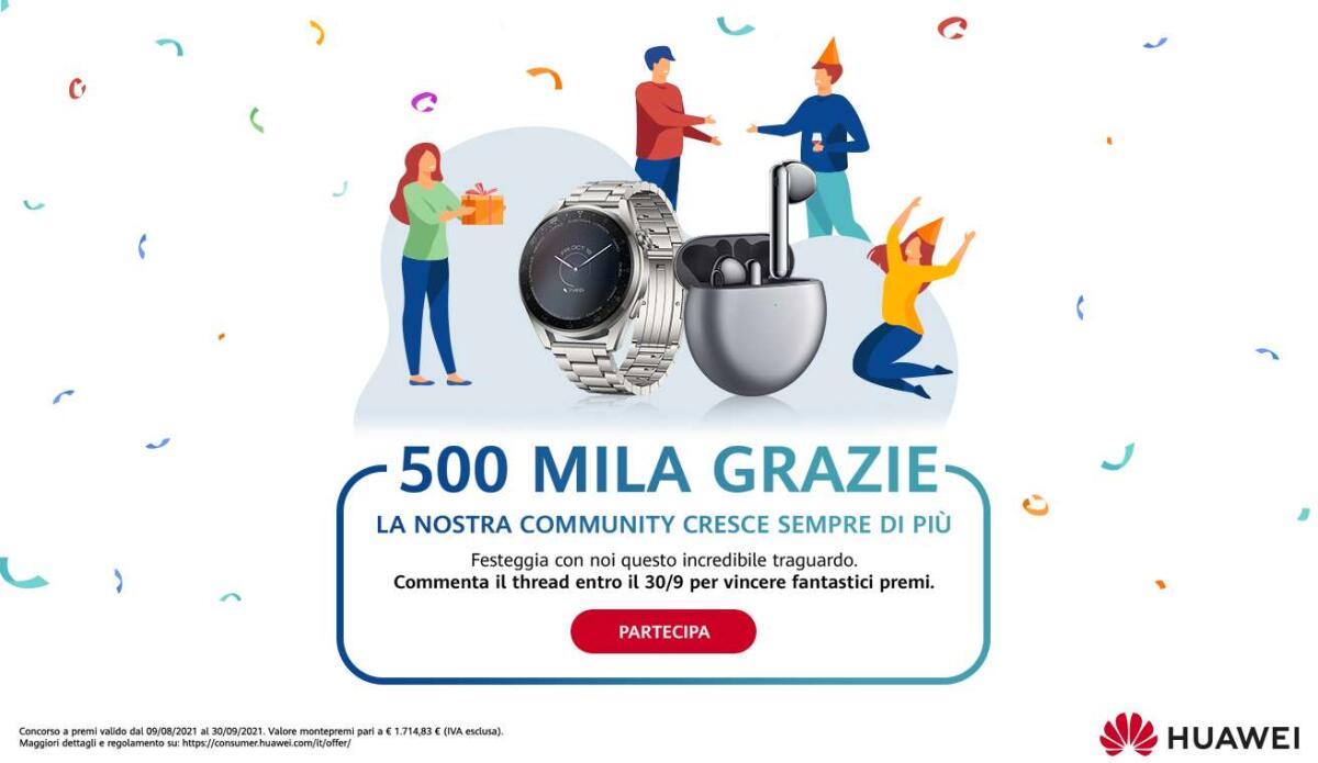 Concorso Huawei: vinci tanti premi Huawei | Come Partecipare - 