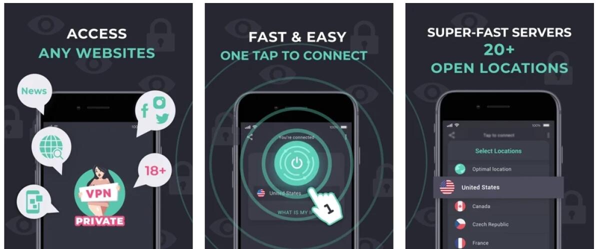 VPN Private: una VPN Gratuita per iPhone e iPad (Funziona Bene) - 