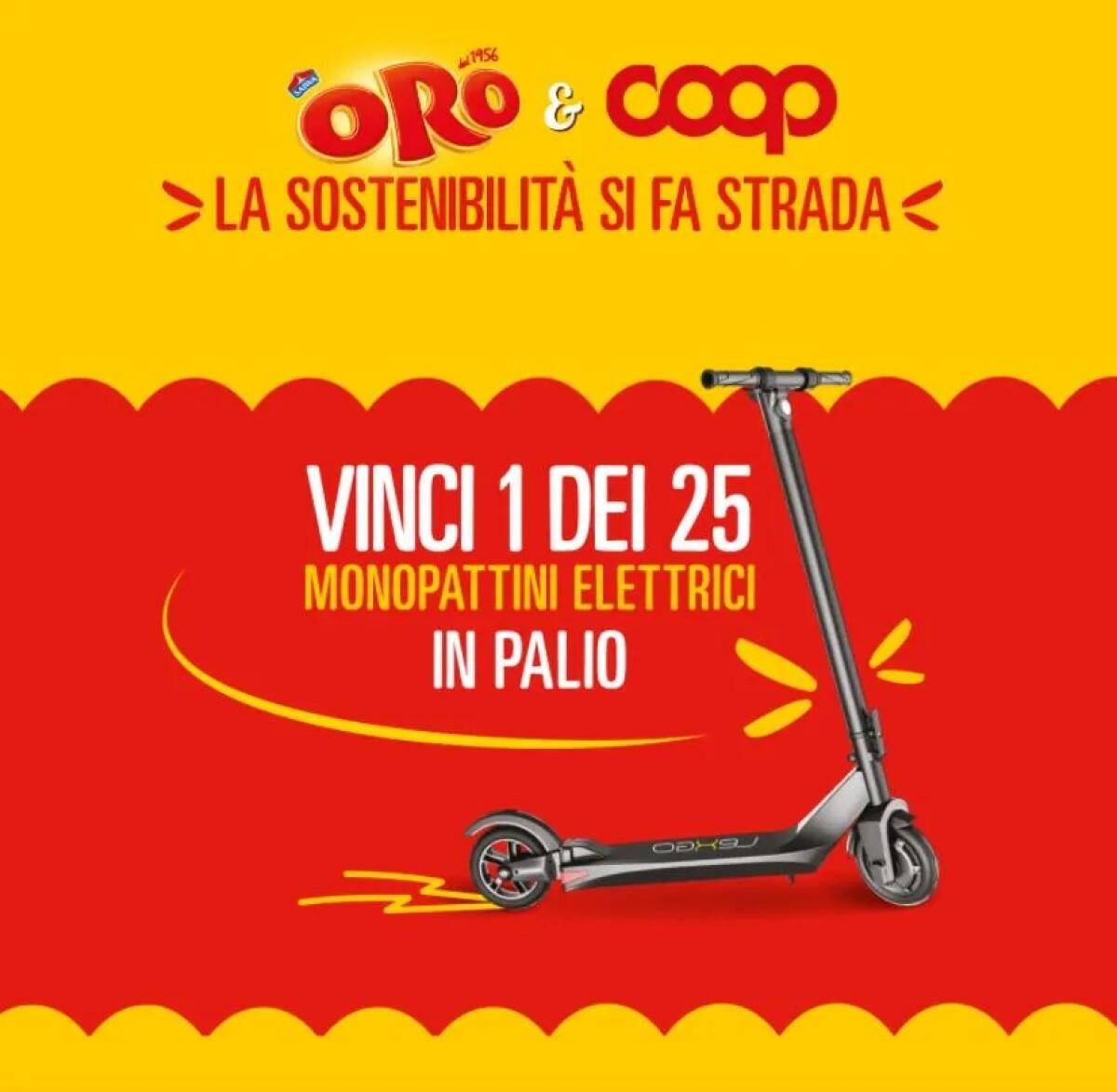 Concorso Oro Saiwa e Coop: vinci monopattini elettrici LexGo | Come Partecipare - 