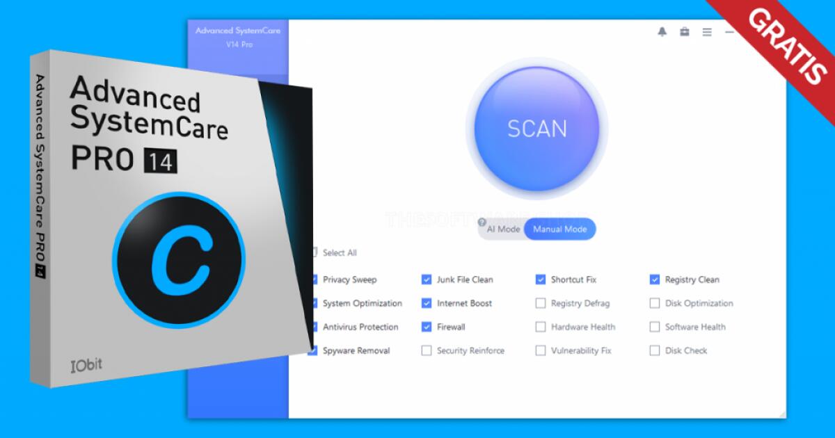 Scarica Advanced SystemCare 14 PRO GRATIS per PC Windows - 