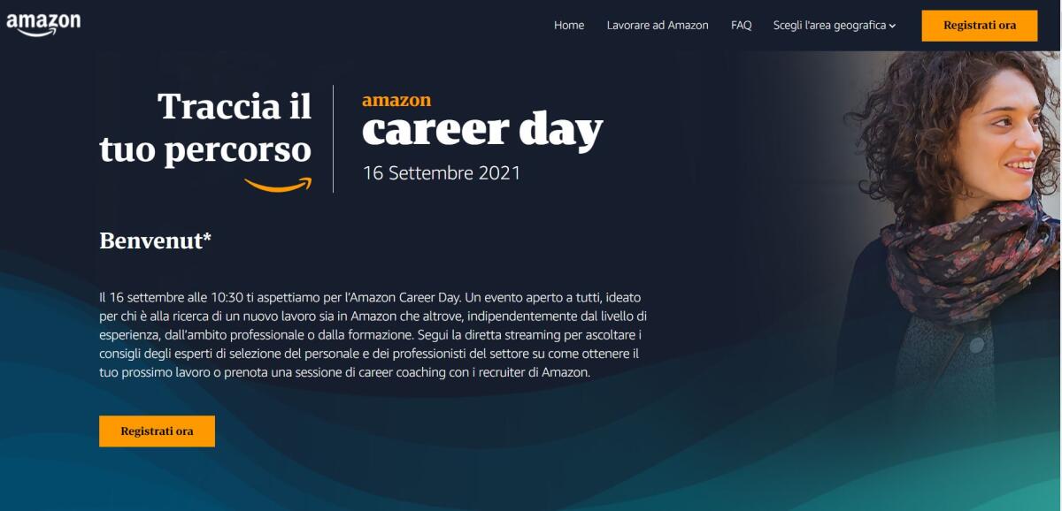 Vuoi lavorare in Amazon? Il 16 Settembre c'è il Career Day - 
