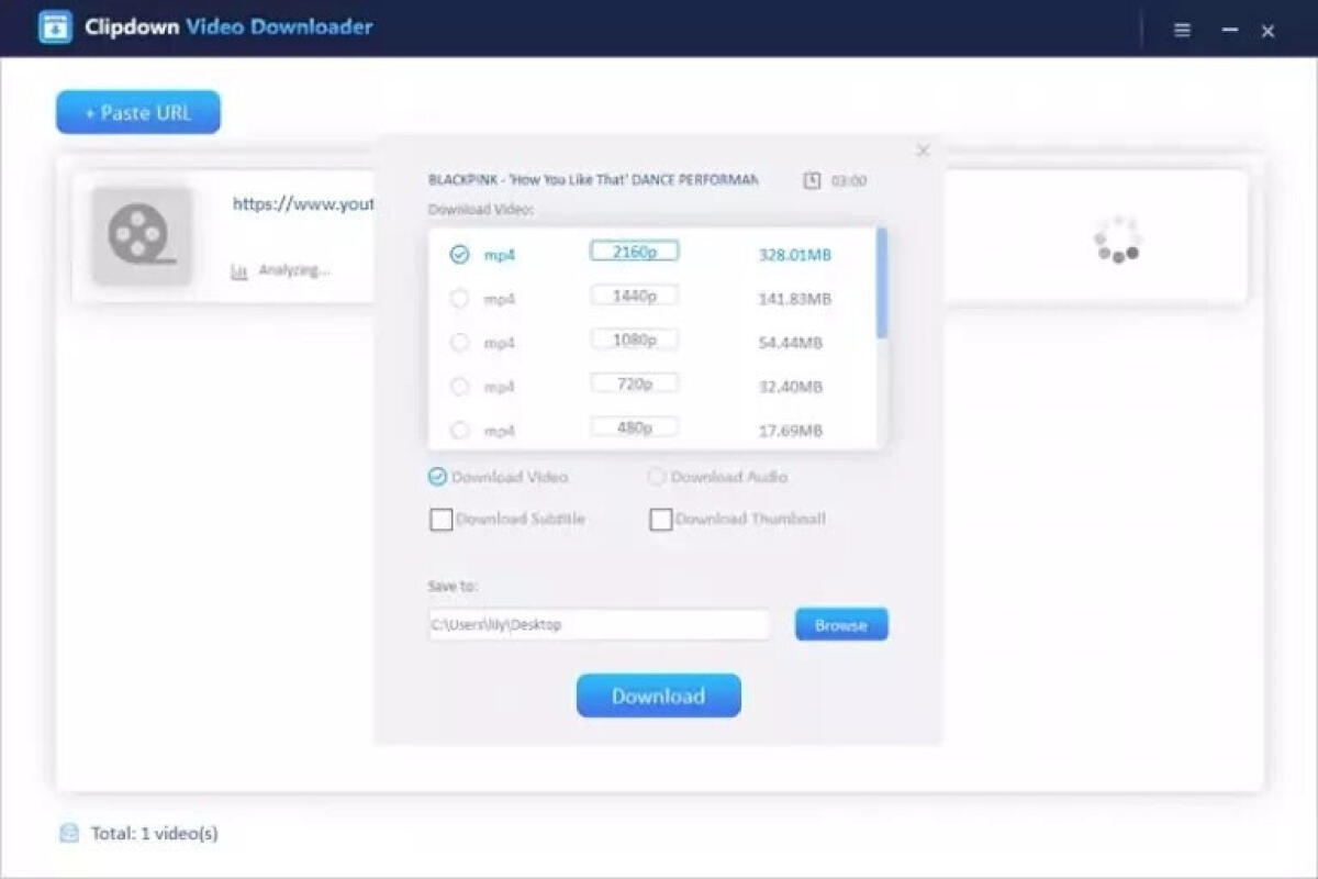 Scarica Video da Qualsiasi Sito con ClipDown Video Downloader - 