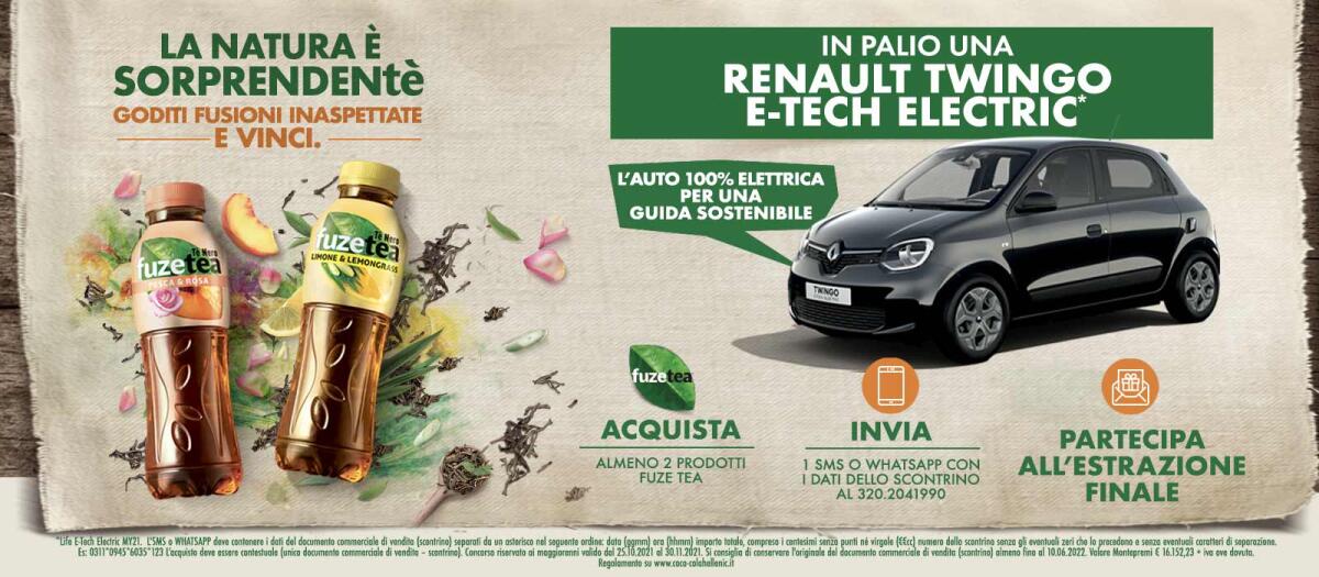 Concorso Fuzetea: vinci un’auto 100% elettrica | Come Partecipare - 