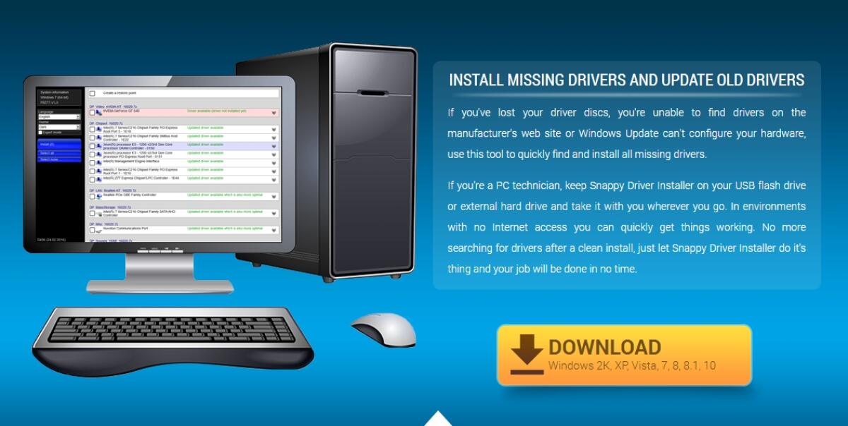 Aggiornare Driver GRATIS con Snappy Driver Installer - 