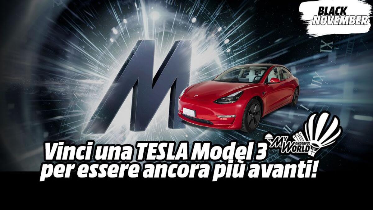 Concorso MediaWorld: vinci una Tesla Model 3 | Come Partecipare - 