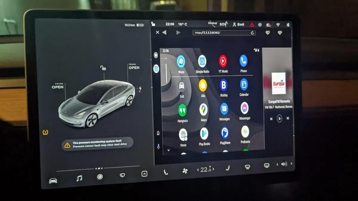 Come usare Android Auto su Tesla con l'app TeslAA - 