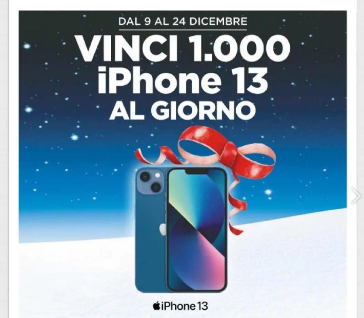 Concorso Esselunga Natale 2021: vinci iPhone 13 e Spumante | Come Partecipare - 