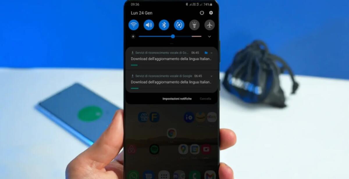 Come togliere notifica “Download dell’aggiornamento della lingua” su Android - 
