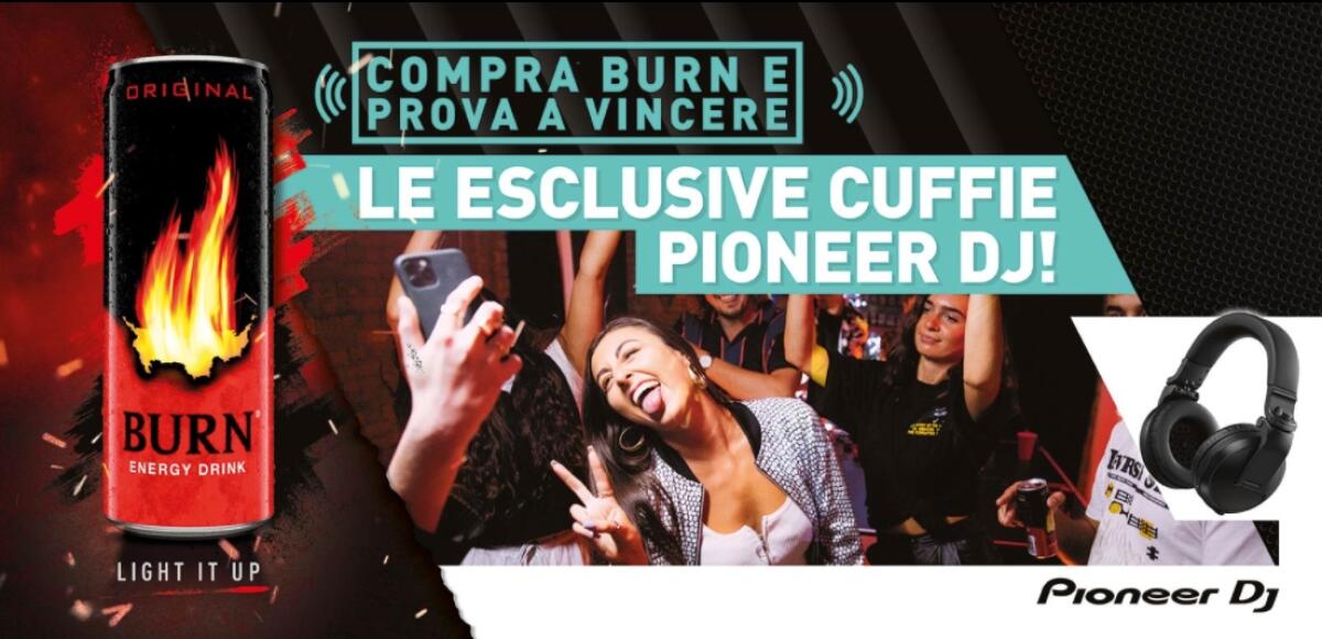 Concorso Burn: vinci Cuffie HDJX5 BT PIONEER | Come Partecipare - 