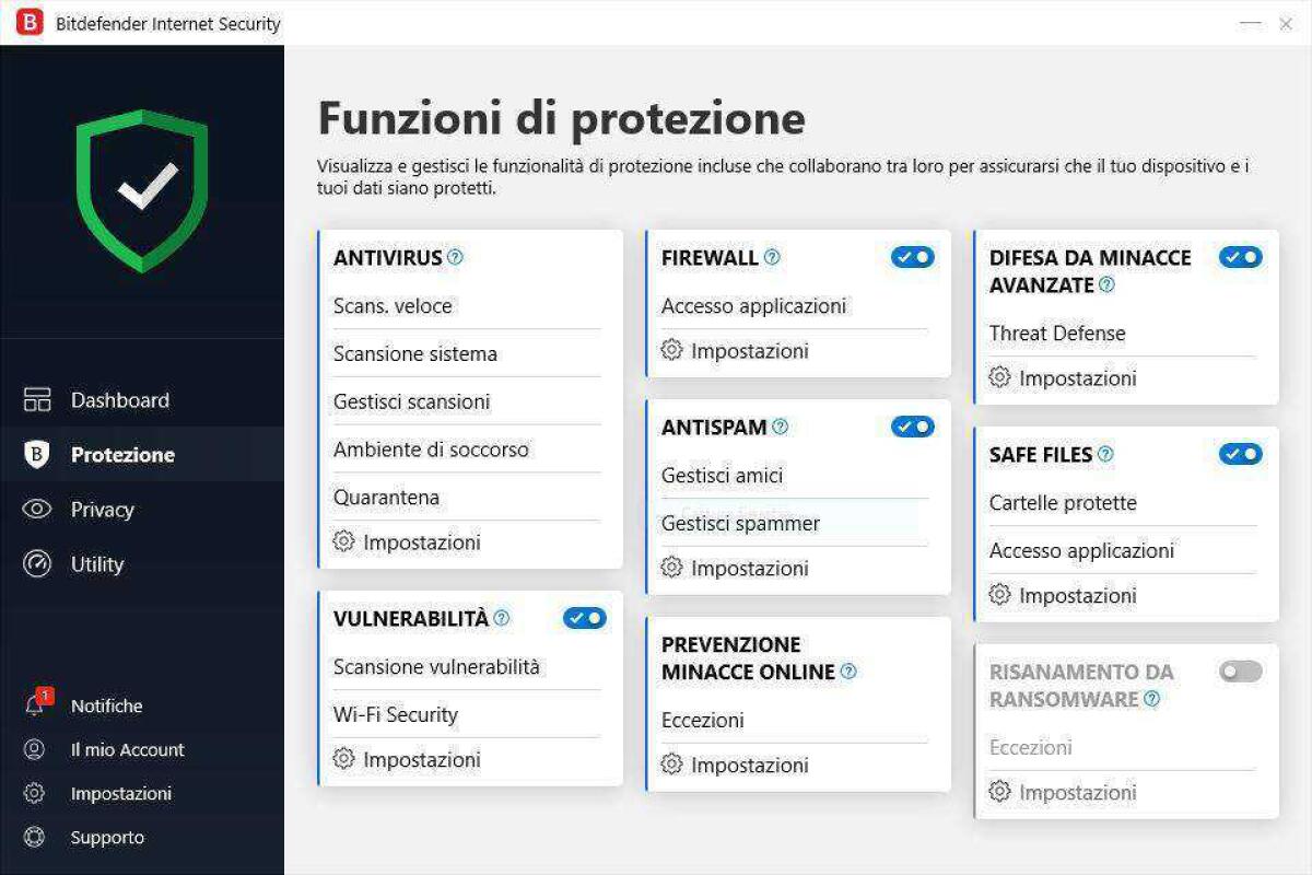 Perché Scaricare Bitdefender Internet Security come software di sicurezza informatica - 