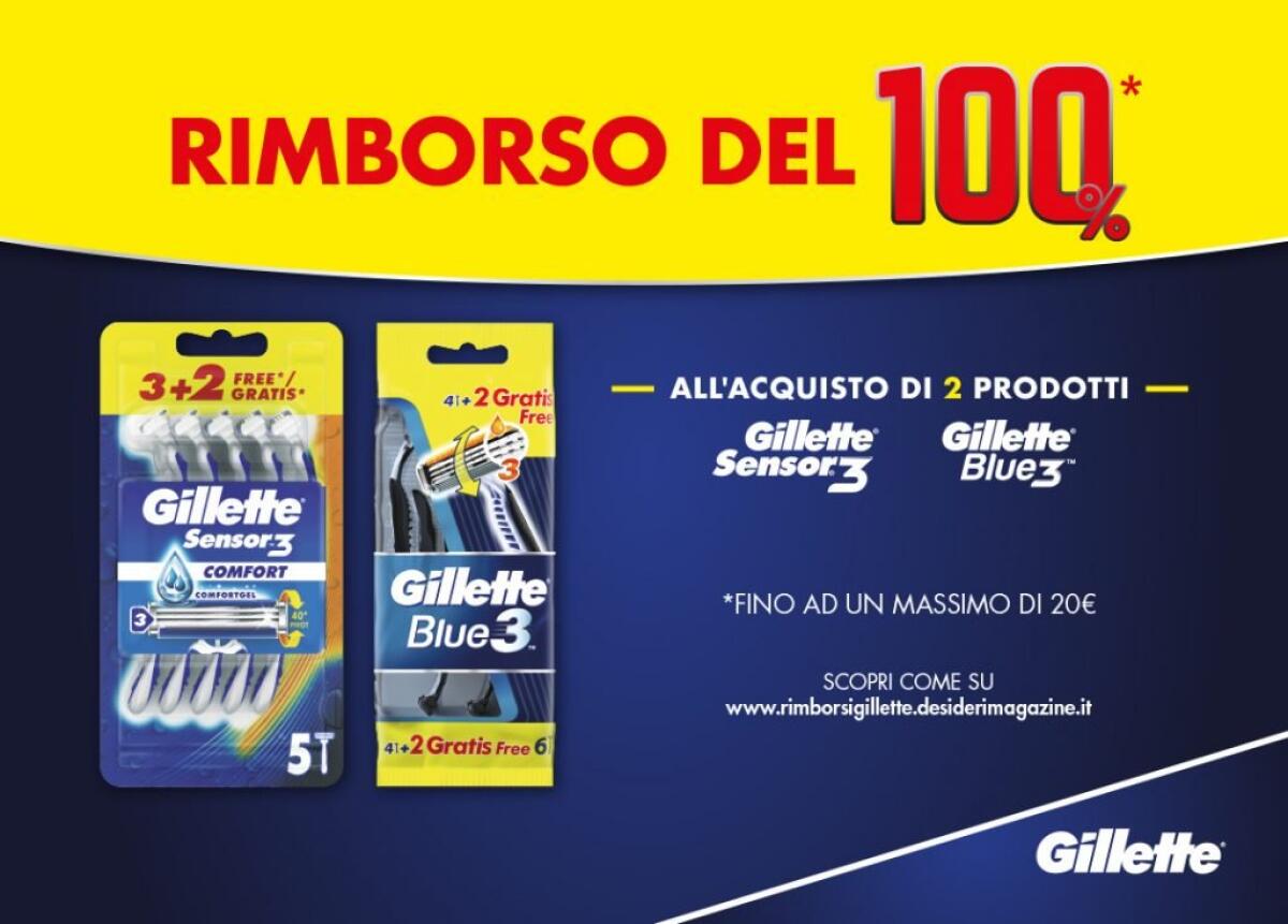 Cashback Gillette: Ottieni 20 euro di rimborso | ECCO COME - 