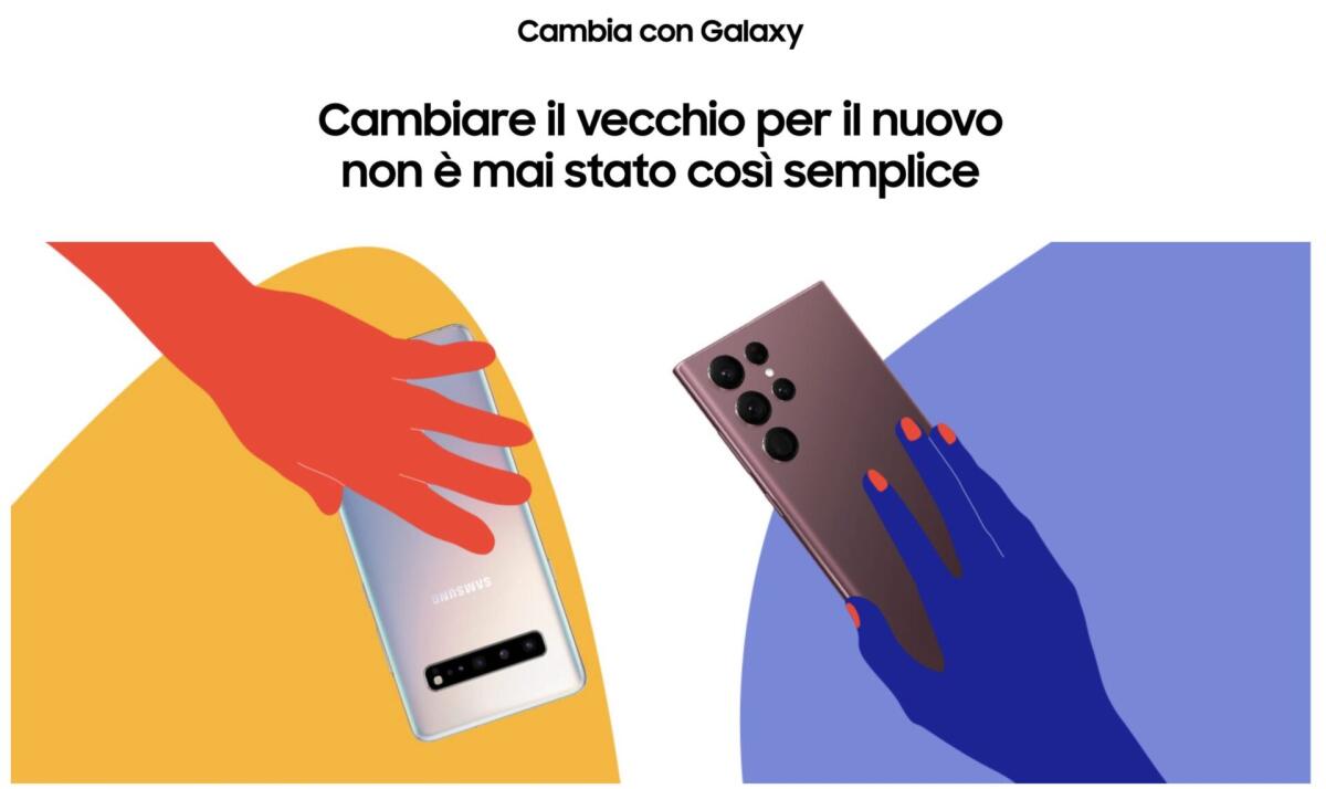 Compra Galaxy S22 con 100 euro di sconto e fino a 750 euro per l'usato - 