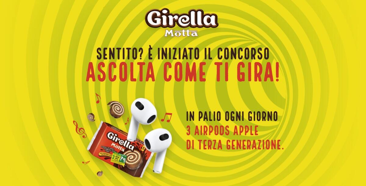 Concorso Girella: vinci cuffie bluetooth Apple AirPods 3 | Come Partecipare - 