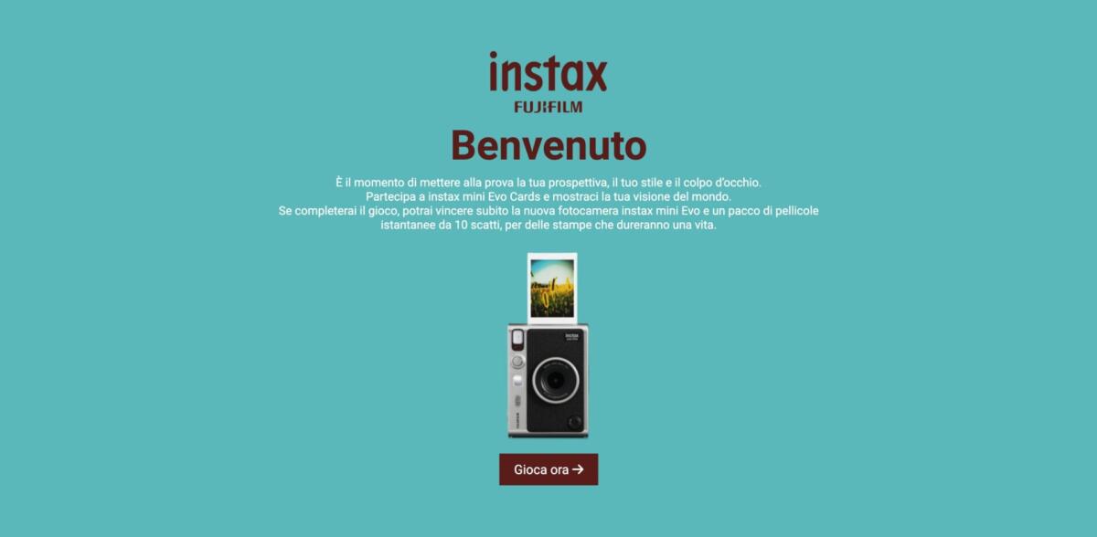 Concorso Fujifilm: vinci Fujifilm instax mini Evo | Come Partecipare - 