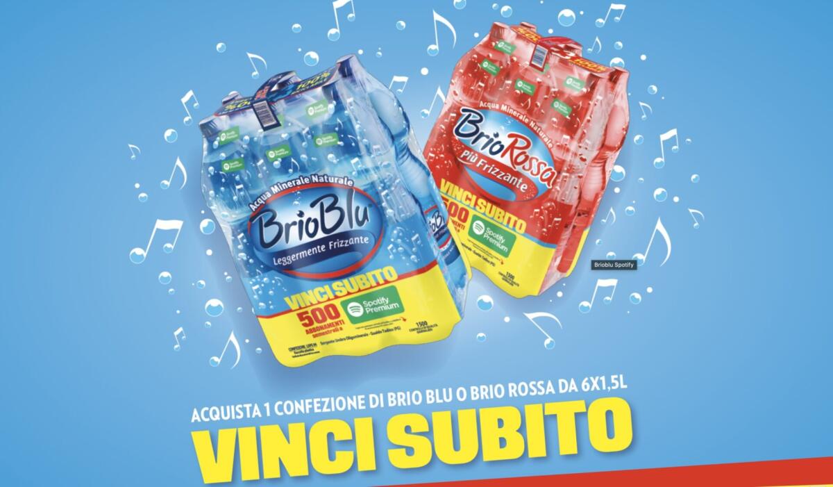 Concorso Brio Blu e Brio Rossa: vinci abbonamenti a Spotify Premium | Come Partecipare - 