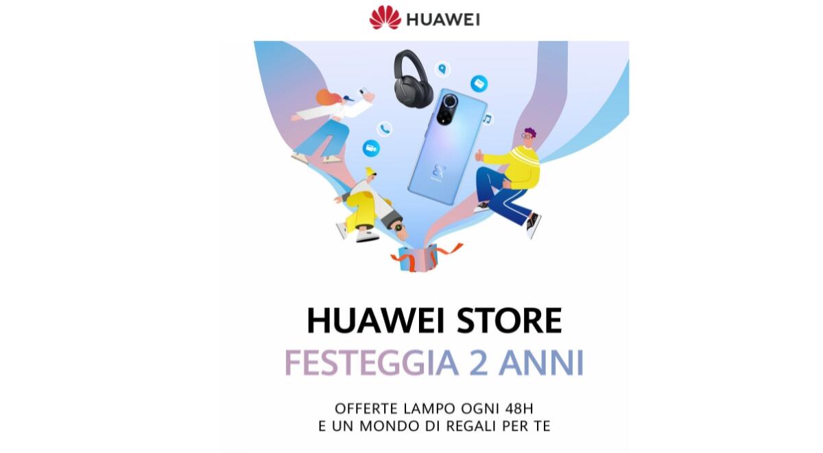 Sconti SUPER sullo Store Huawei per festeggiare i 2 anni - 
