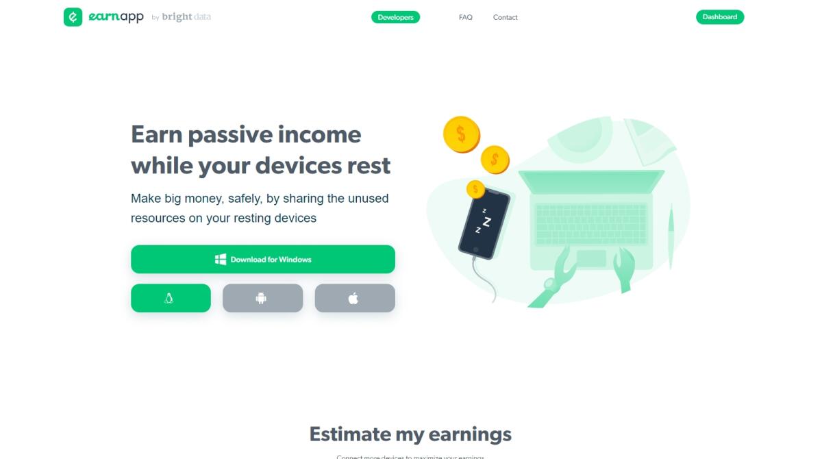 EarnApp: guadagna con il PC acceso e collegato ad internet - 
