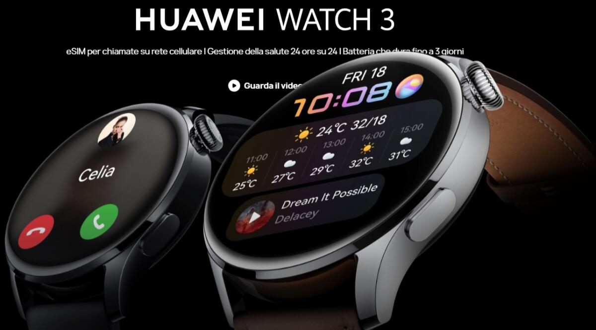 Huawei Watch 3 Istruzioni Manuale Italiano - SCARICALO QUI - 
