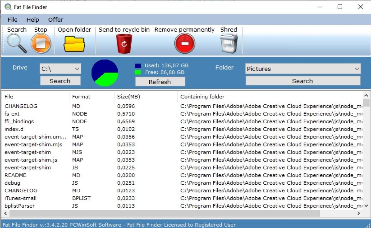 Scarica Fat File Finder GRATIS per sempre | PC Windows - 
