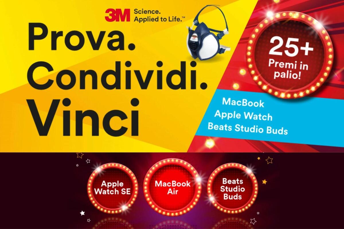 Concorso 3M: vinci MacBook Air, Apple Watch e cuffie | Come Partecipare - 