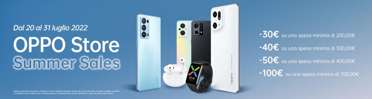 OPPO Store Summer Sales: 10 giorni di sconti sugli smartphone - 