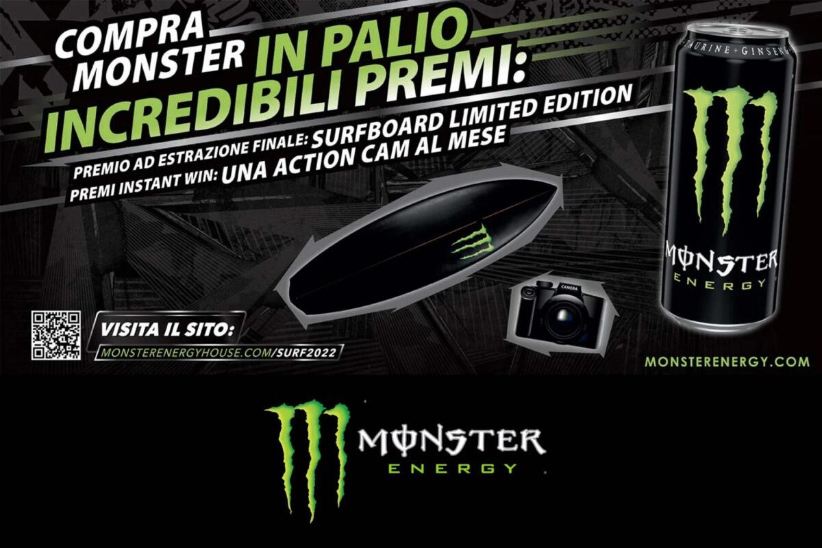 Concorso Monster: vinci Action Cam, Surfboard | Come Partecipare - 