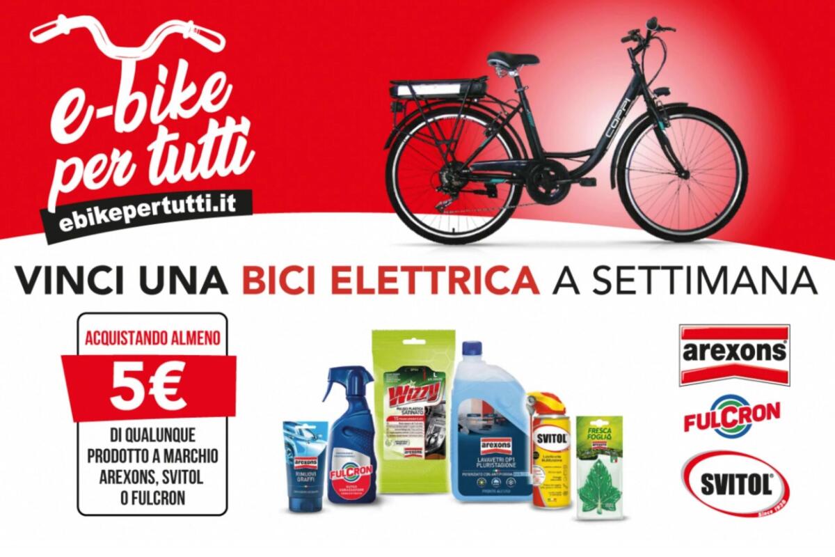 Concorso Arexons: vinci una bici elettrica ogni settimana | Come Partecipare - 