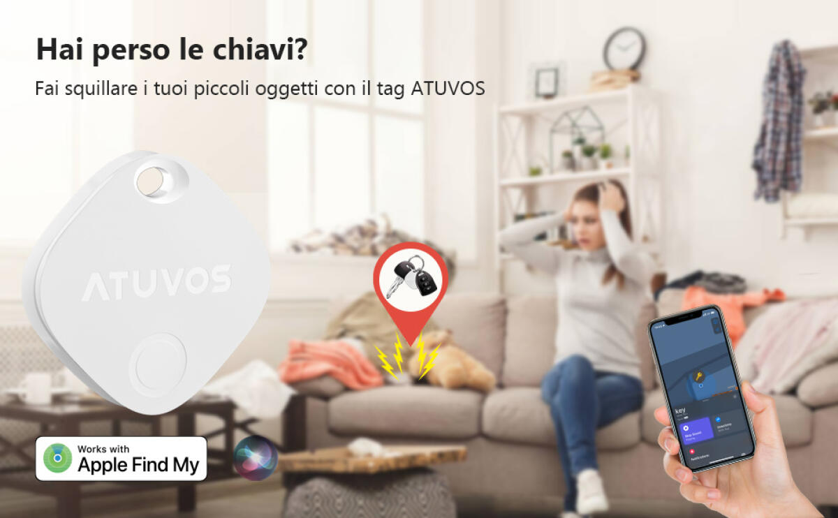 Alternativa economica AirTag compatibile con Dov'è e Find My - 
