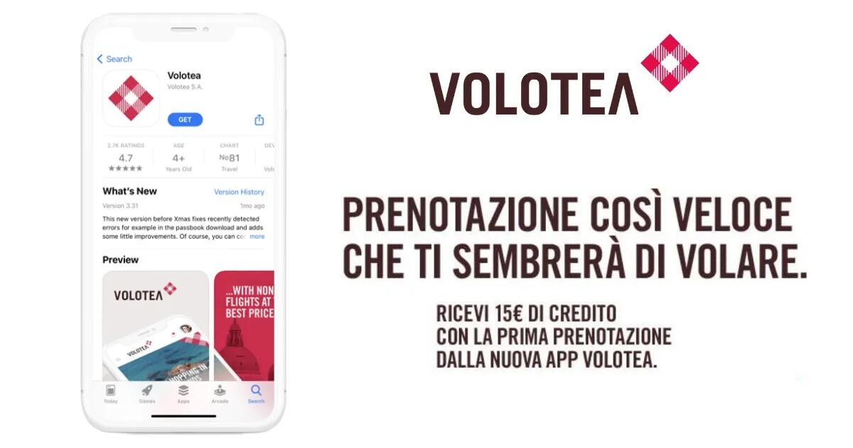 Volotea 15 euro di sconto: scopri come ottenerli - 