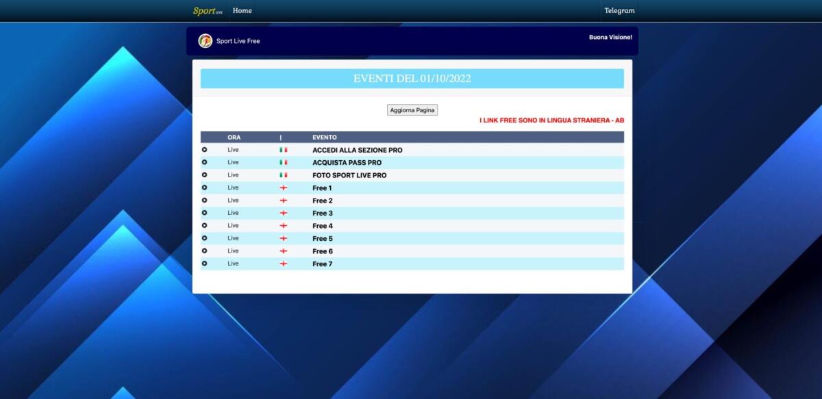 Sportlivefree PRO senza abbonamento: COME FARE - 