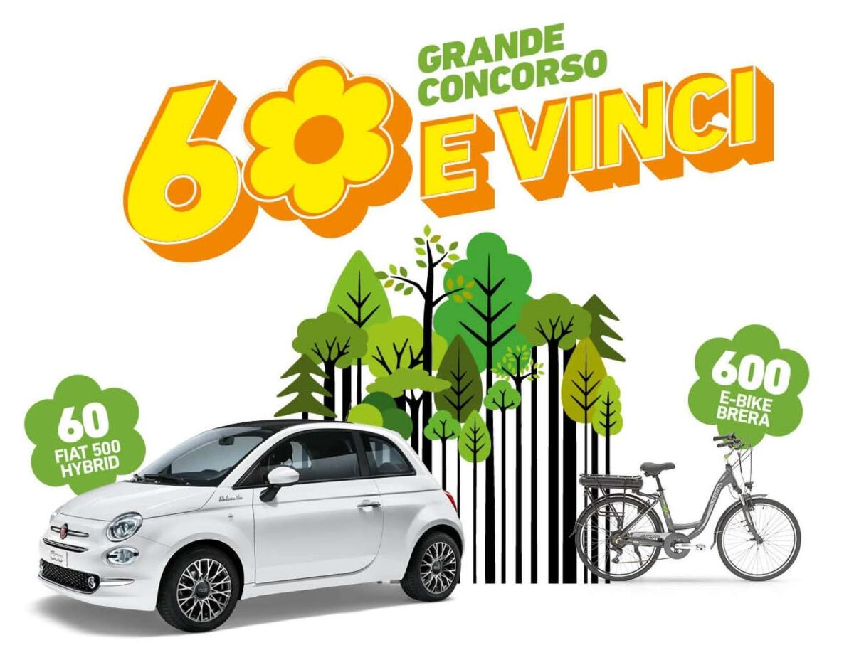 Concorso Conad: vinci bici elettriche e Fiat 500 Hybrid | Come Partecipare - 