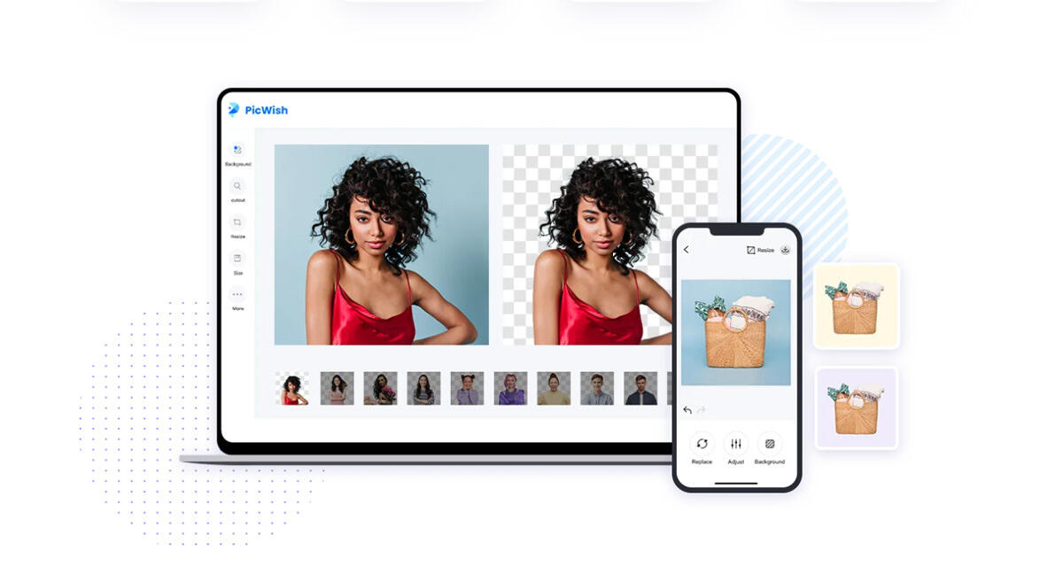Rimuovere sfondo e scontornare foto con PicWish GRATIS - 