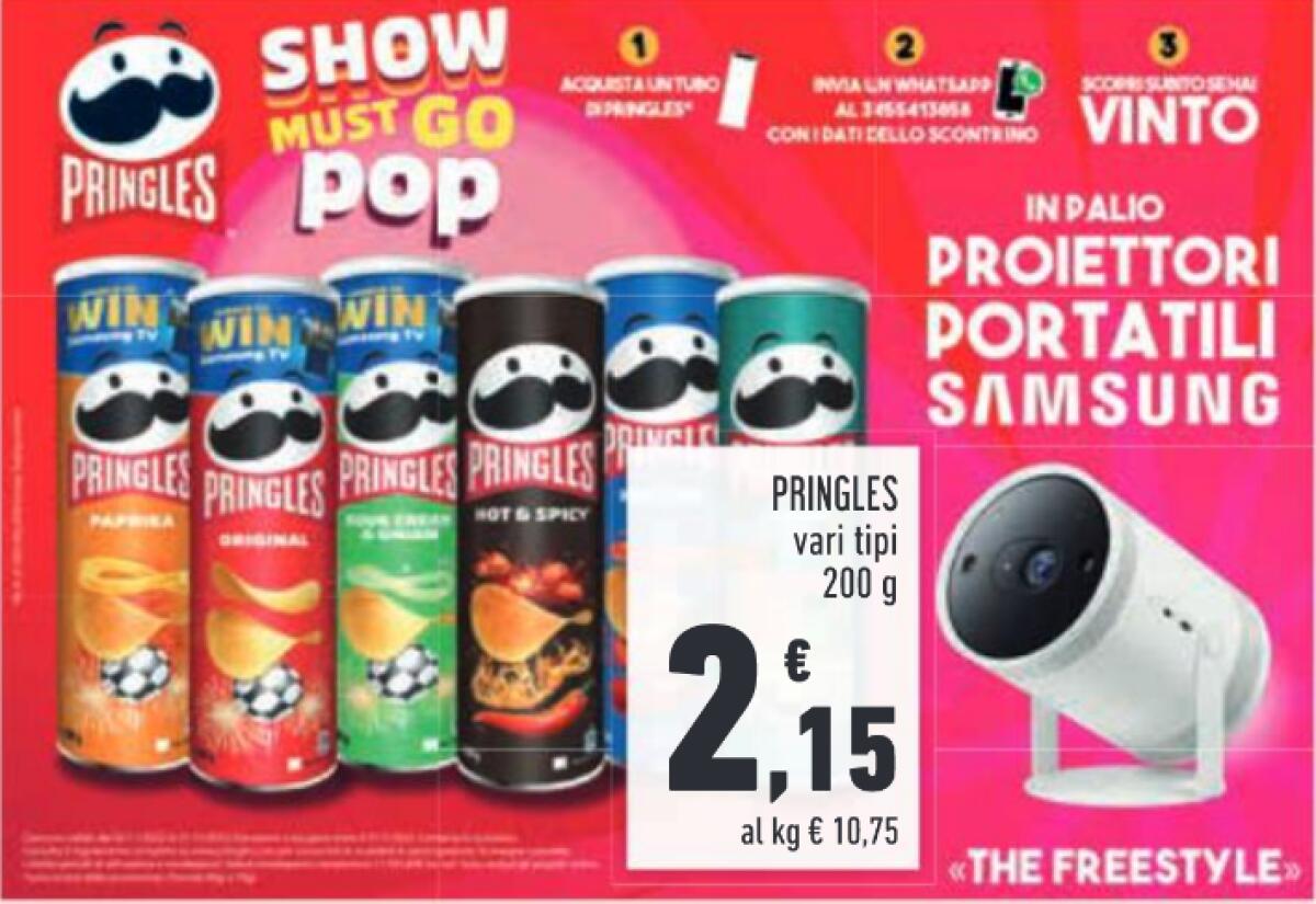 Concorso Pringles: vinci Proiettori Portatili Samsung | Come Partecipare - 